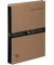 Unterschriftenmappe Pur 44014-11, A4 10 F&auml;cher Hartpappe braun + schwarz
