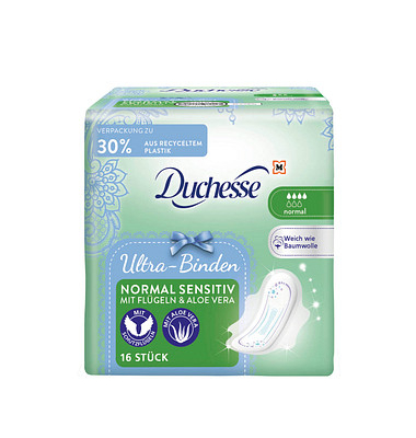 Duchesse Binden Ultra Normal Sensitiv Aloe Vera, Duchesse Binden Ultra Normal Sensitiv Aloe Vera,
