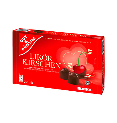 GUT&GÜNSTIG Likörkirschen Pralinen 250,0 g