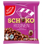 Schoko Rosinen Schokofrüchte 200,0 g Schokorosinen
