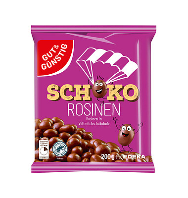 Schoko Rosinen Schokofrüchte 200,0 g Schokorosinen Schoko Rosinen Schokofrüchte 200,0 g Schokorosinen