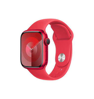 Apple Watch Series 9 41 mm Aluminium (GPS) Sportarmband SM  (PRODUCT)RED