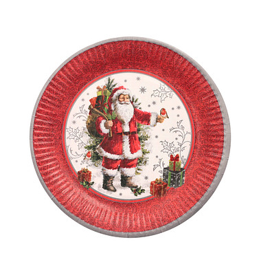 10 PAPSTAR Pappteller HoHoHo Ø 23,0 cm