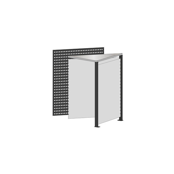 4058255114917 - Thekenmodul Eckmodul schwarz lichtgrau 780 x 780 x 1035 cm 4058255114917 SCHULTE 4058255114917 - Thekenmodul Eckmodul schwarz lichtgrau 780 x 780 x 1035 cm 4058255114917 SCHULTE