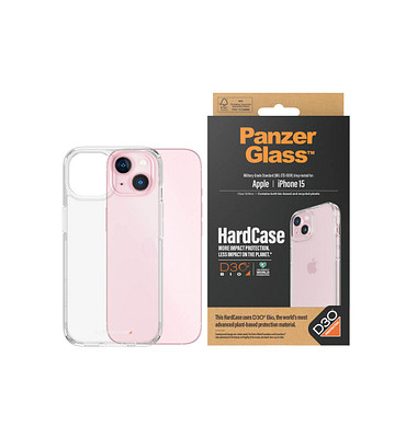 PanzerGlass™ HardCase D30 Handy-Cover für Apple iPhone 15 transparent