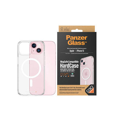 PanzerGlass™ HardCase MagSafe D30 Handy-Cover für Apple iPhone 15 transparent