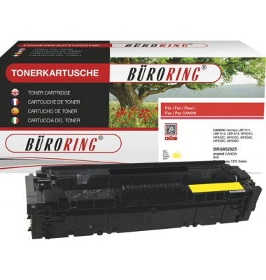 Toner BRG852025 (kompatibel zu Canon LBP-611), gelb, ca. 1300 Seiten