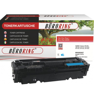Toner BRG852027 (kompatibel zu Canon LBP-653), cyan, ca. 2300 Seiten