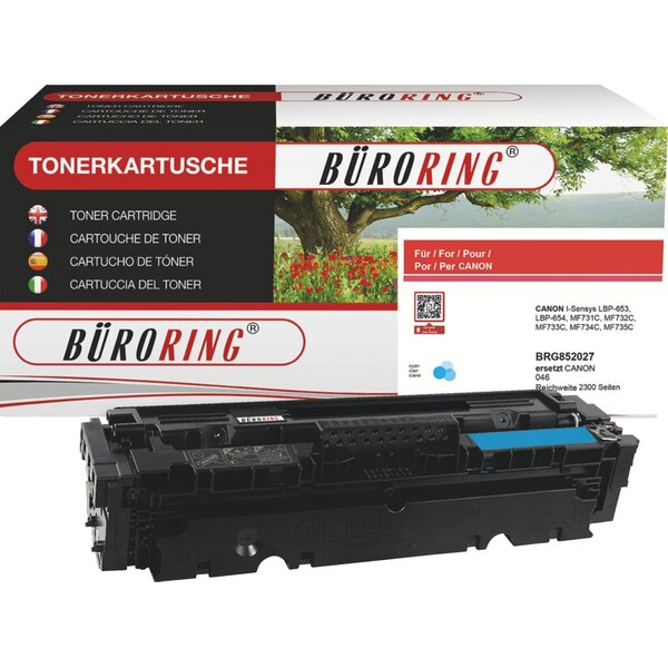 4016058039448 - Toner BRG852026 (kompatibel zu Canon LBP-653) cyan ca 2300 Seiten 4016058039448 Büroring