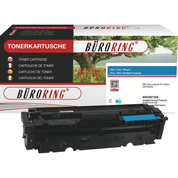 4016058039578 - Toner BRG851306 (kompatibel zu HP Color LaserJet Pro) cyan ca 6000 Seiten 4016058039578 Büroring