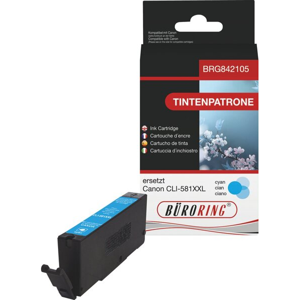 4016058039721 - Tintenpatrone cyan für Canon PIXMA TS6150  6250  8150  8250 4016058039721 Büroring