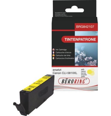 Tintenpatrone gelb für Canon PIXMA TS6150  6250  8150  8250
