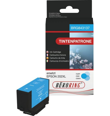 Druckerpatrone BRG843137 (kompatibel mit Epson), cyan, ca. 650 Seiten