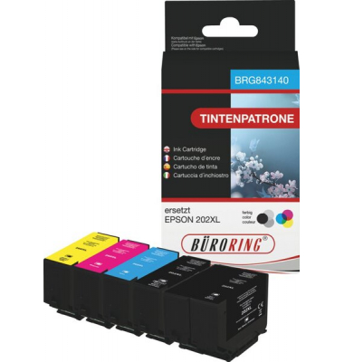 Druckerpatrone BRG843140 (kompatibel zu Epson), cyan/magenta/yellow, ca. 550 Seiten schwarz / ca. 650 Seiten farbig / ca. 800 Fo
