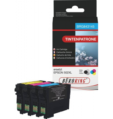 Druckerpatrone BRG843145 (kompatibel mit Epson), cyan/magenta/yellow, ca. 1x550/3x470 Seiten