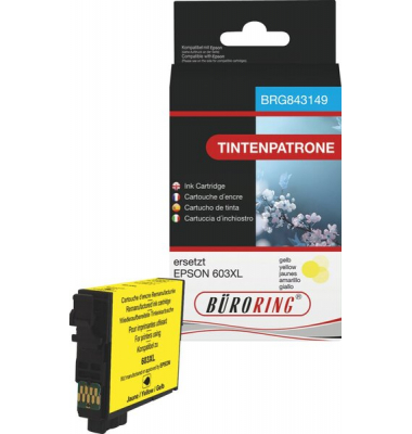 Druckerpatrone BRG843149 (kompatibel zu Epson), gelb, ca. 350 Seiten