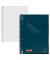 Collegeblock 10-67928139 Student denim, Lineatur 28 / kariert mit Rand innen/außen, A4, 90g, blau, 80 Blatt
