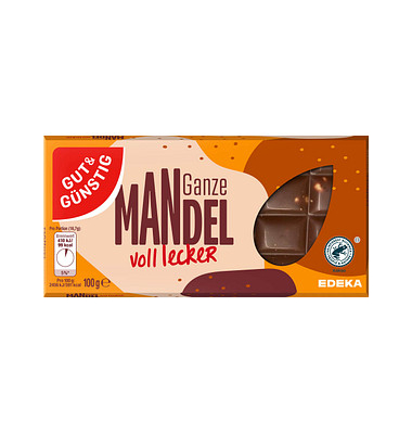 GUT&GÜNSTIG Ganze Mandel Schokolade 100,0 g GUT&GÜNSTIG Ganze Mandel Schokolade 100,0 g