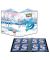 AMIGO Sammelalbum Pokémon 4-Pocket Frosted Forest für Sammelkarten 16,5 x 20,5 cm 10  4 Fächer Seiten