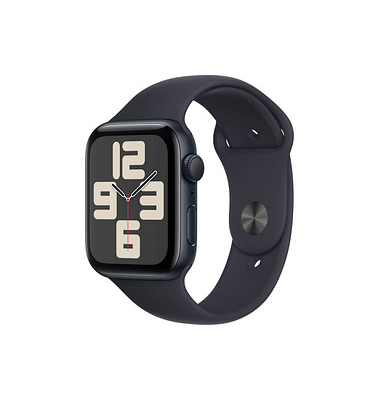 Apple Watch SE 44 mm (GPS) Sportarmband ML  mitternacht