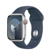 Apple Watch Series 9 41 mm Aluminium (GPS+Cellular) Sportarmband SM  silber