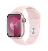 Apple Watch Series 9 41 mm Aluminium (GPS+Cellular) Sportarmband SM  pink