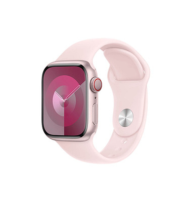 Apple Watch Series 9 41 mm Aluminium (GPS+Cellular) Sportarmband SM  pink