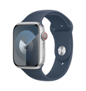 Apple Watch Series 9 45 mm Aluminium (GPS+Cellular) Sportarmband ML  silber