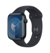 Apple Watch Series 9 45 mm Aluminium (GPS) Sportarmband ML  mitternacht