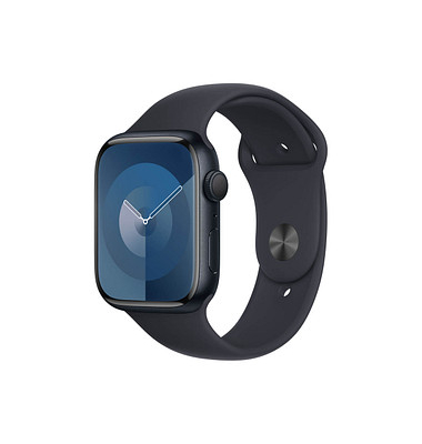 Apple Watch Series 9 45 mm Aluminium (GPS) Sportarmband ML  mitternacht