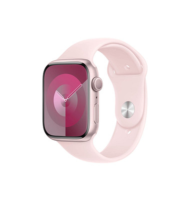 Apple Watch Series 9 45 mm Aluminium (GPS) Sportarmband ML  pink