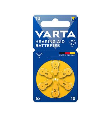 6 VARTA Knopfzellen 10 1,45 V