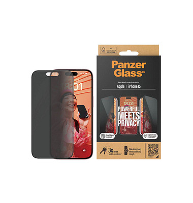 PanzerGlass™ Privacy UWF mit Applikator Display-Blickschutzglasfür Smartphone