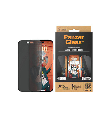 PanzerGlass™ Privacy UWF mit Applikator Display-Blickschutzglasfür Smartphone