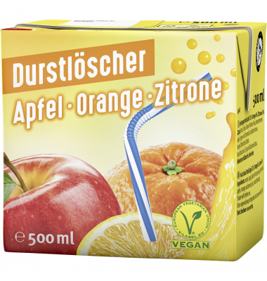 Durstlöscher Apfel-Orange-Zitrone 27576 TetraPak 0,5l Durstlöscher Apfel-Orange-Zitrone 27576 TetraPak 0,5l