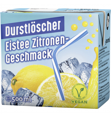 Durstlöscher Eistee Zitrone 27640 TetraPak 0,5l Durstlöscher Eistee Zitrone 27640 TetraPak 0,5l