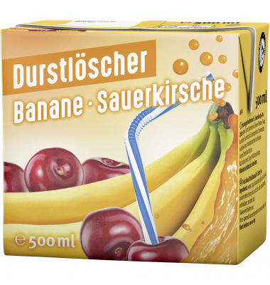 Durstlöscher Banane-Sauerkirsche 27644 TetraPak 0,5l