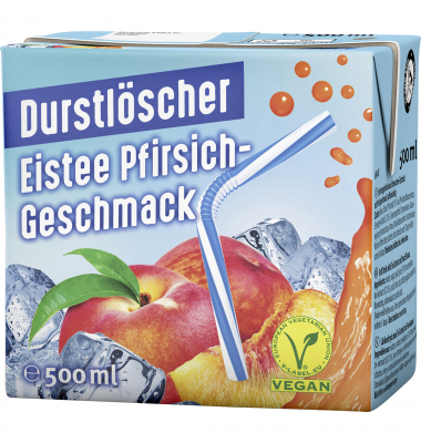 Durstlöscher Eistee Pfirsich 27573 TetraPak 0,5l Durstlöscher Eistee Pfirsich 27573 TetraPak 0,5l