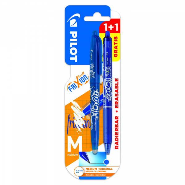 Pilot PILOT Tintenroller FriXion Ball 2260003B2C 0,7mm bl +Clicker 