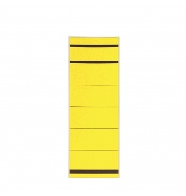 selbstklebende Rückenschilder E-737821 00 gelb 61,5x192mm (BxH) selbstklebend 