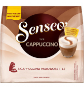 Kaffeepads Senseo Cappuccino 4061918, 8 Stück, Pads im Portionsbeutel