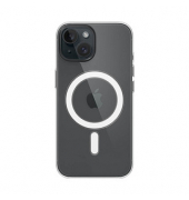 Apple Clear Case mit MagSafe Handy-Cover für Apple iPhone 15 schwarz