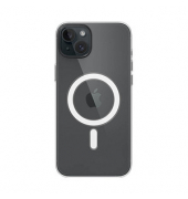 Clear Case mit MagSafe Handy-Cover für Apple iPhone 15 Plus schwarz
