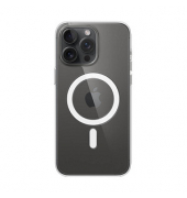 Clear Case mit MagSafe Handy-Cover für Apple iPhone 15 Pro Max schwarz