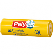 Müllbeutel 54030031 EXTRA STARK, transparent, 60 Liter, mit Zugband