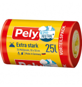 Müllbeutel 54030052 EXTRA STARK, transparent, 25 Liter, mit Zugband