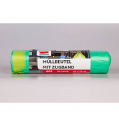 Müllbeutel 42224, grün, 60 Liter, mit Zugband