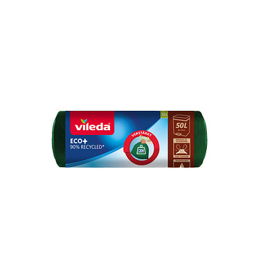 Müllbeutel 5800494008 ECO+, grün, 50 Liter, mit Zugband Müllbeutel 5800494008 ECO+, grün, 50 Liter, mit Zugband