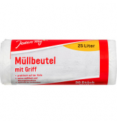 Müllbeutel 14431258, transparent, 25 Liter, mit Griff