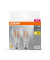 2 OSRAM LED-Lampen Base CLASSIC A40 Multipack E27 4 W klar